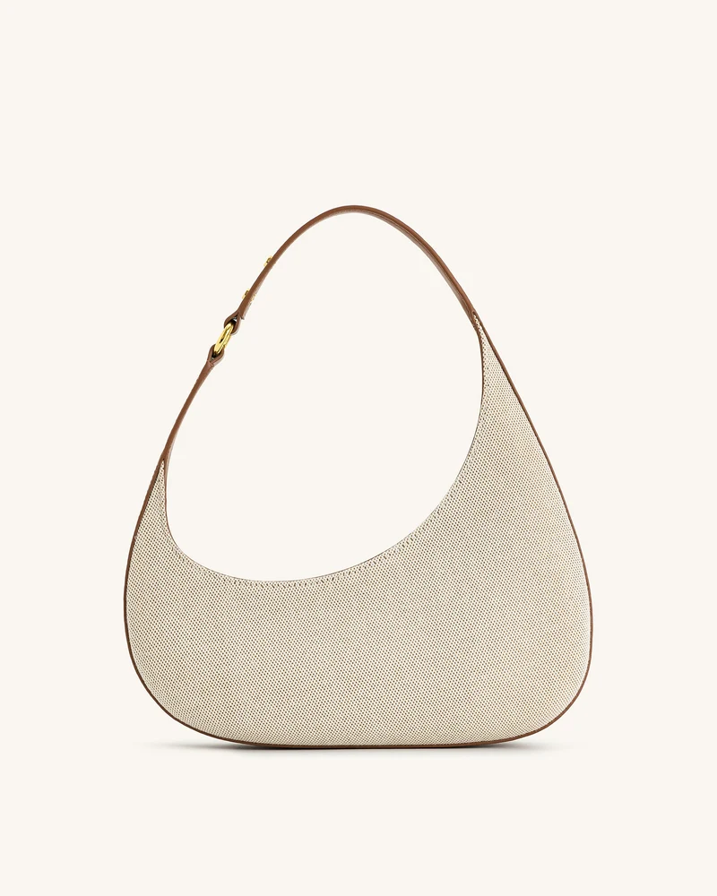 Harlee Schultertasche - Braunes Canvas