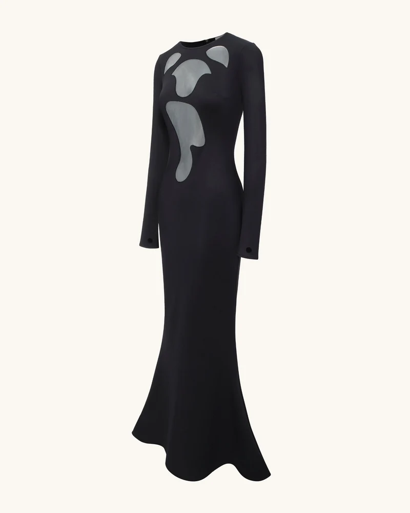 Ava Cutout Bodycon Kleid - Schwarz