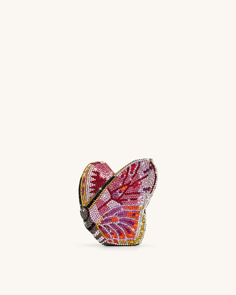 Paisley Kristall-Schmetterlings-Clutch - Mehrfarbig