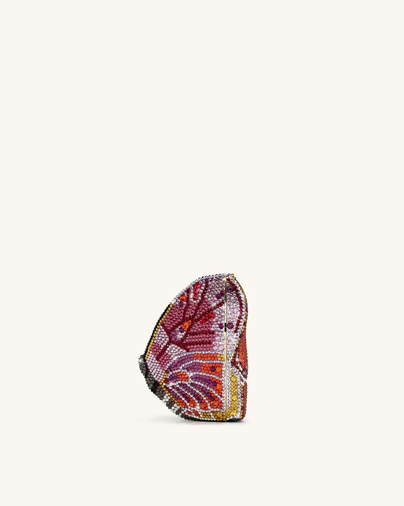 Paisley Kristall-Schmetterlings-Clutch - Mehrfarbig