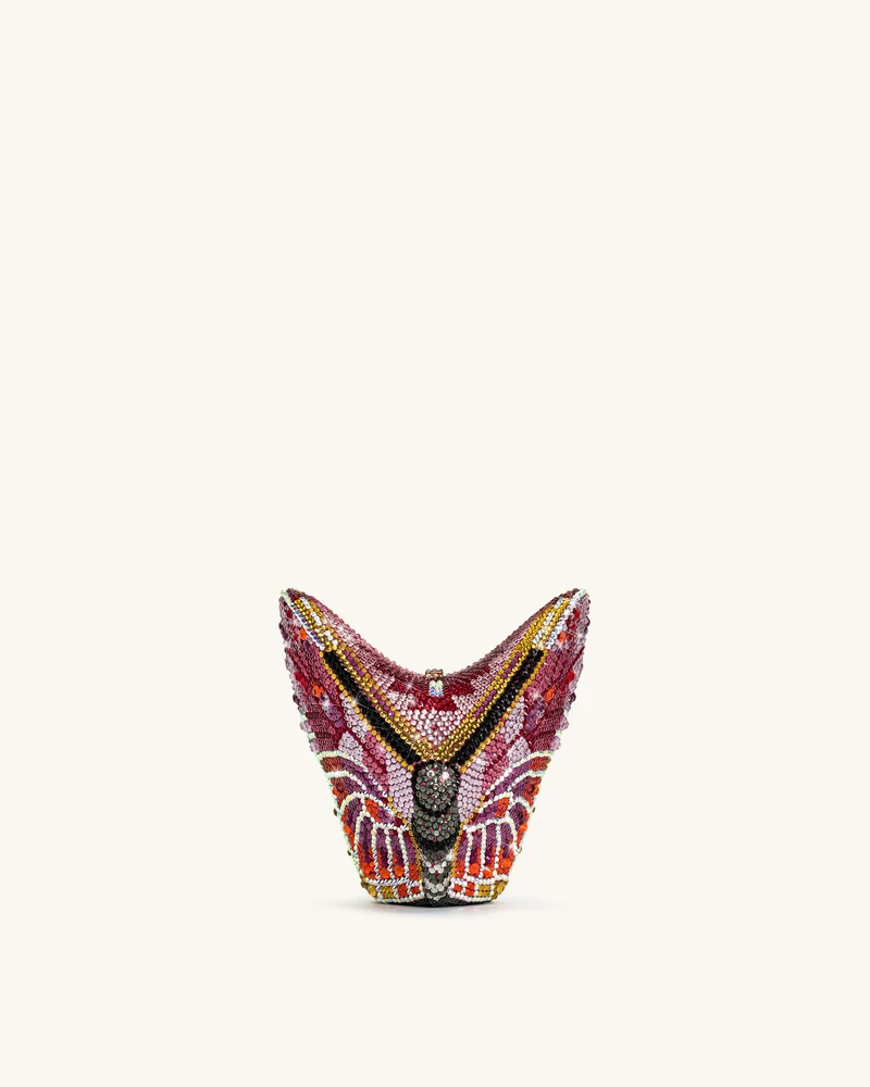 Paisley Kristall-Schmetterlings-Clutch - Mehrfarbig