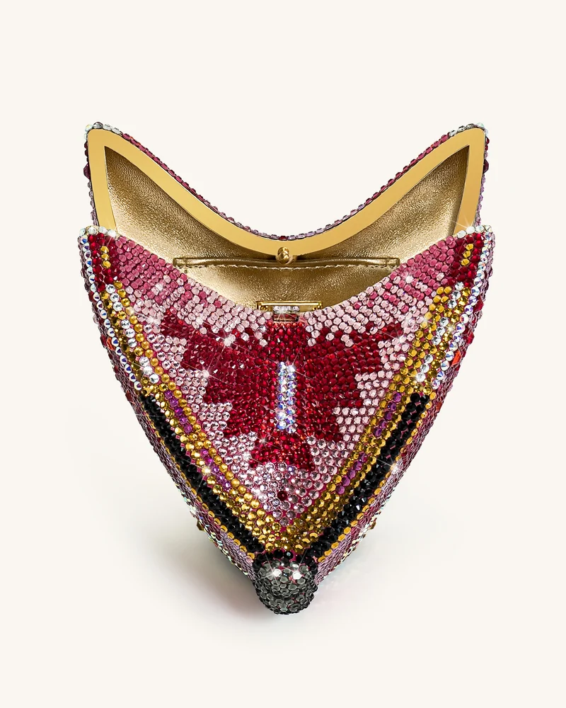 Paisley Kristall-Schmetterlings-Clutch - Mehrfarbig