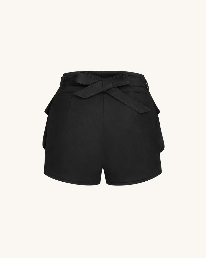Abigail High-Waisted Utility-Shorts - Schwarz