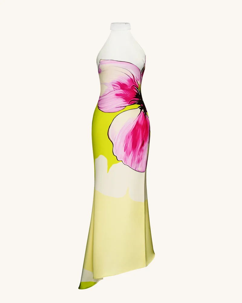 Olivia Blumenhalterkleid - Mehrfarbig