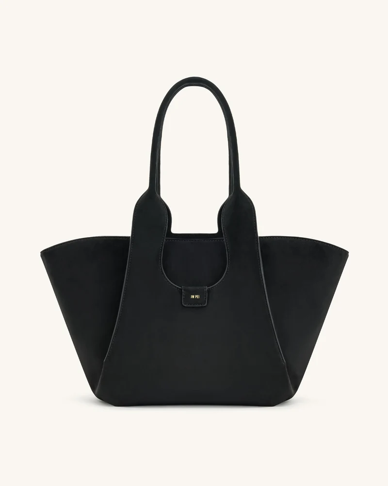 Cara Tasche aus Kunstwildleder - Schwarz