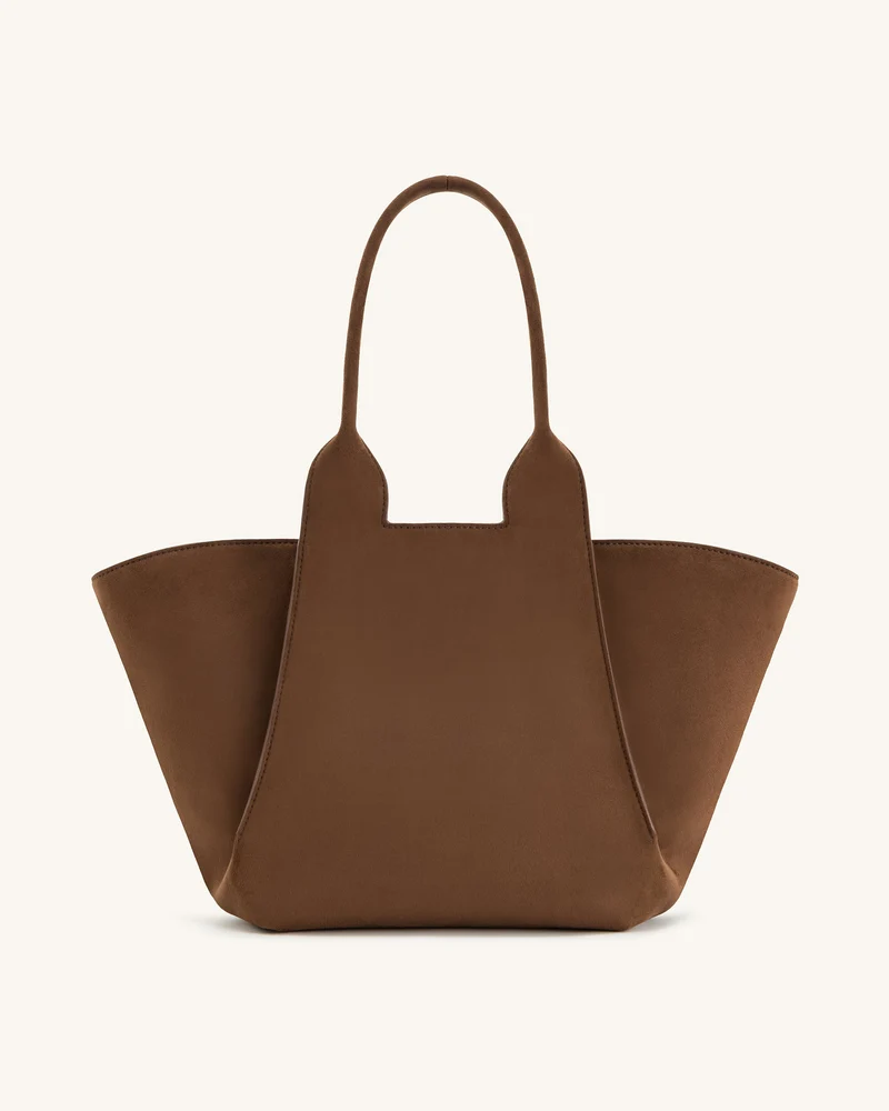 Cara Tasche aus Kunstwildleder - Mocha Braun