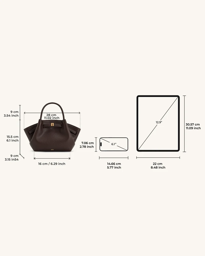 Hana Mini-Shopper - Dunkelbraun