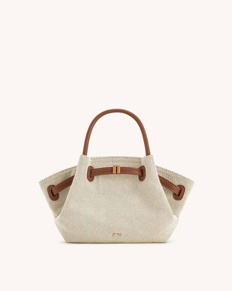 Hana Mini-Shopper - Braunes Canvas