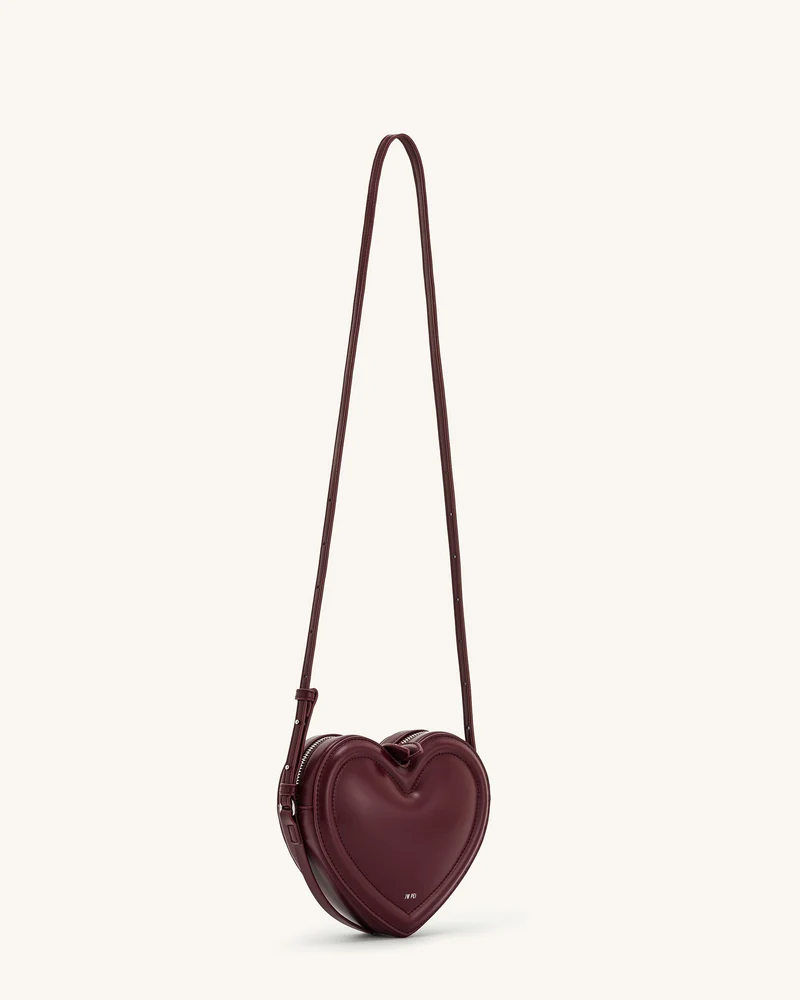Arlene Herzförmige Tasche - Kastanienrot