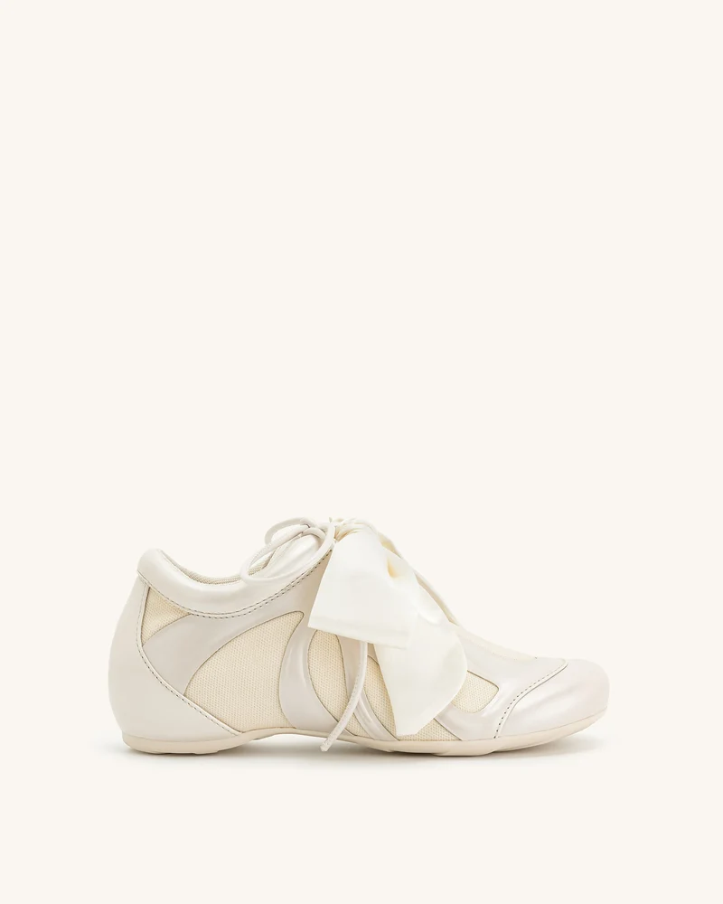 Rosie Low-Top-Sneaker mit Schleife - Weiß