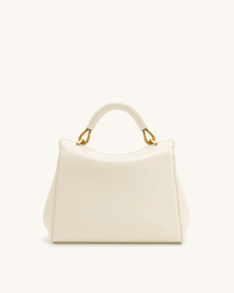 Lucia Klassische Top-Handtasche - Weiß