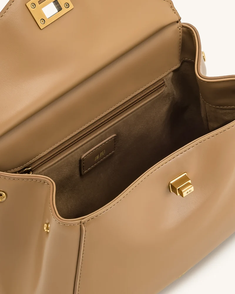 Lucia Klassische Top-Handtasche - Braun