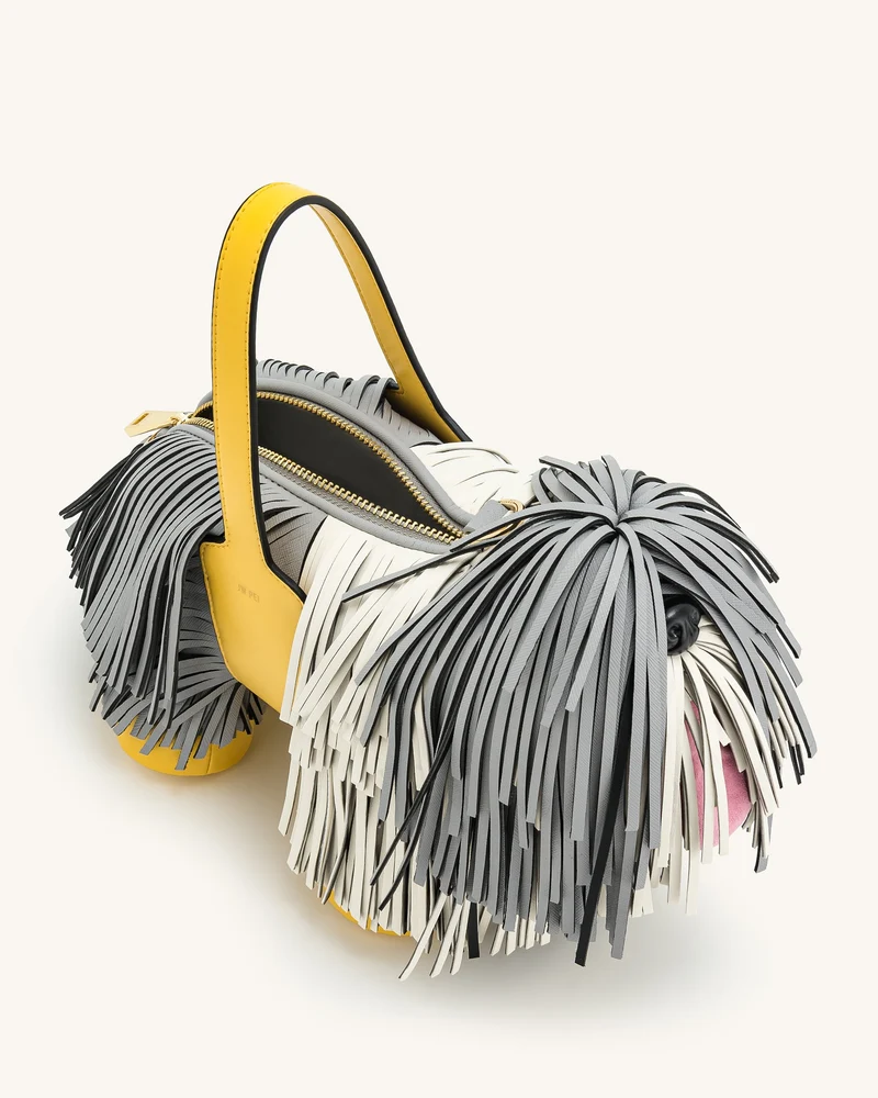 Nita Handtasche in Welpenform - Grau