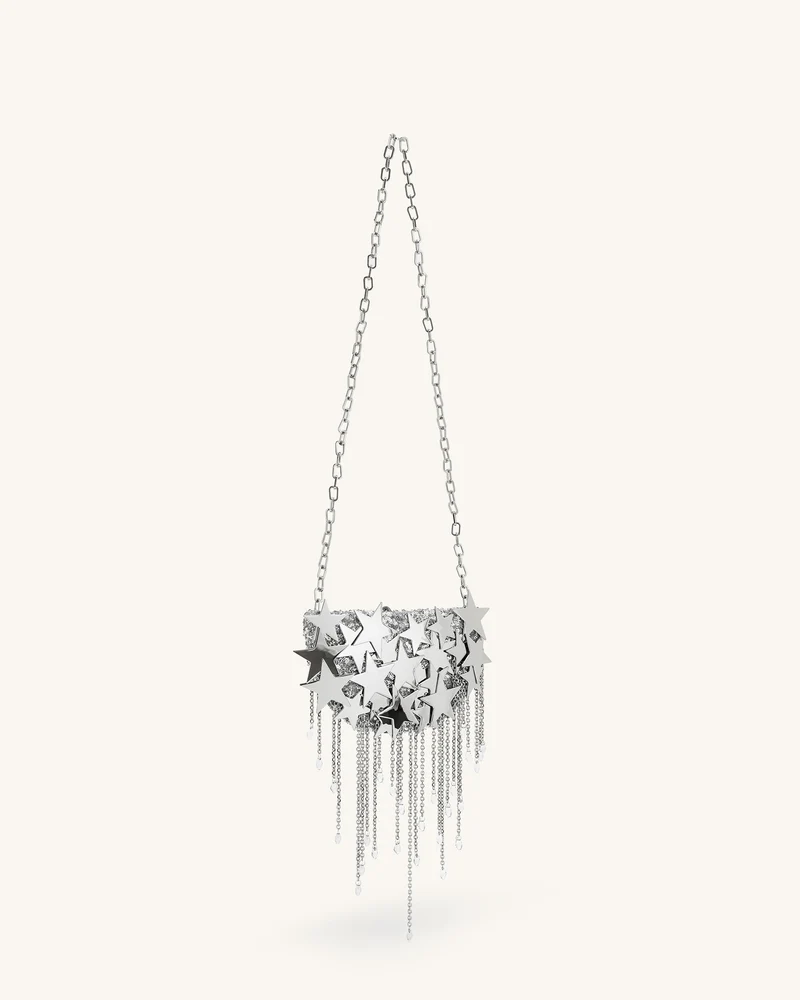 Anika Kettenhandtasche mit Stern-Verzierung - Silber
