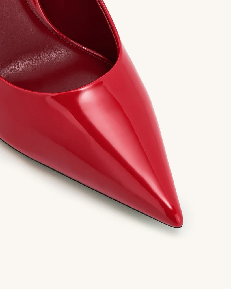 Thalina Lackleder Pumps - Rot