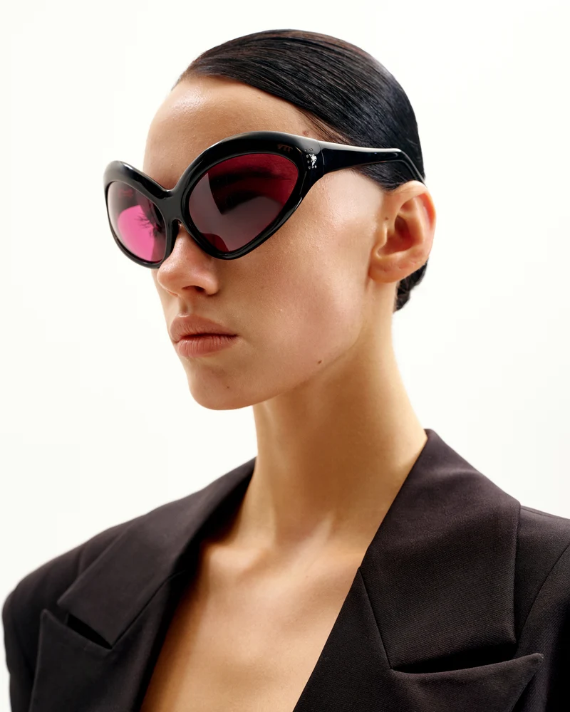 Quorra Cat-Eye Sonnenbrille - Schwarz