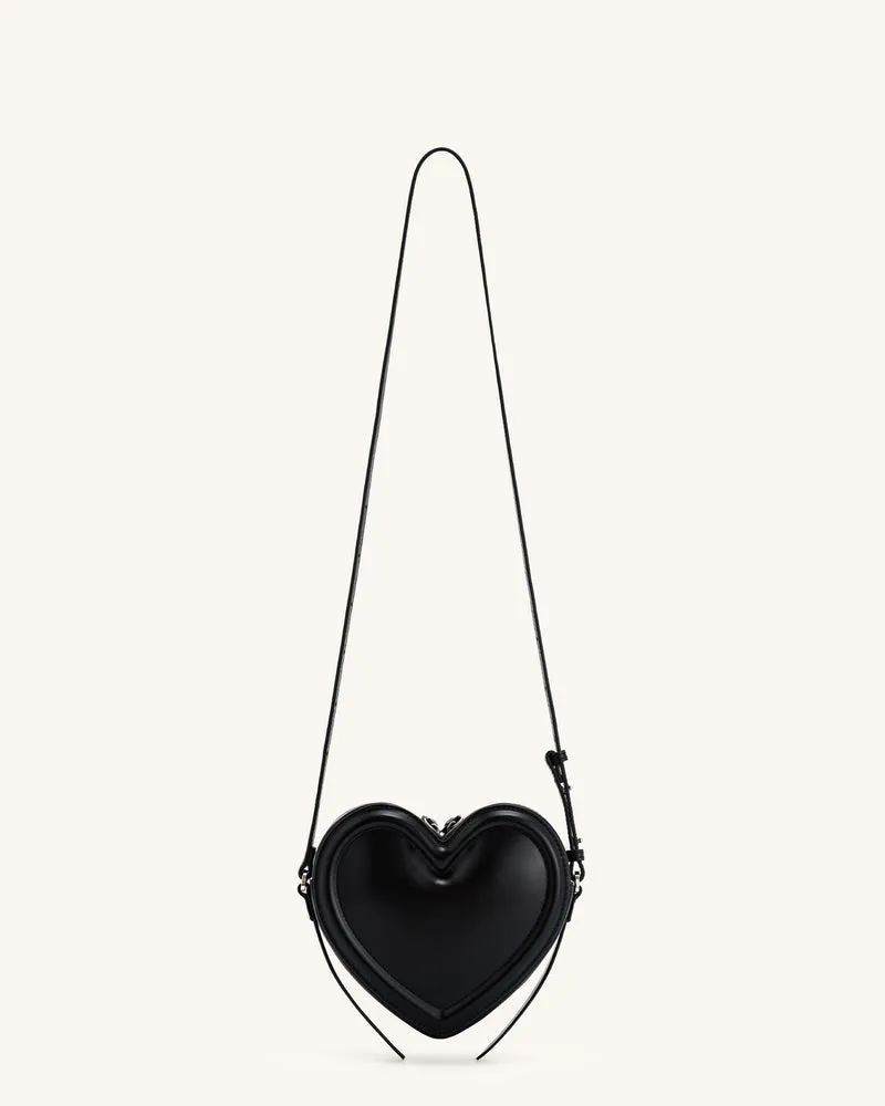 Arlene Herzförmige Tasche - Schwarz