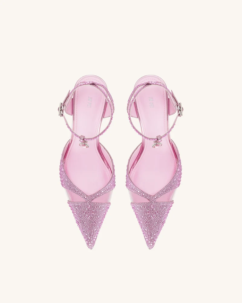 Haidi Künstliche Kristall-Pumps - Rosa