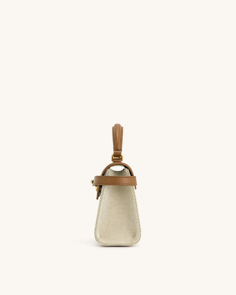 Elise Henkeltasche - Braunes Canvas