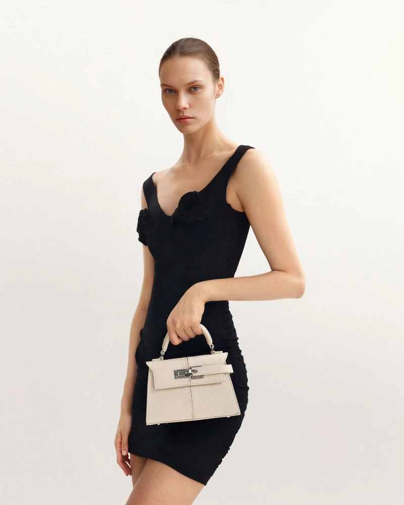 Elise Henkeltasche - Weiß
