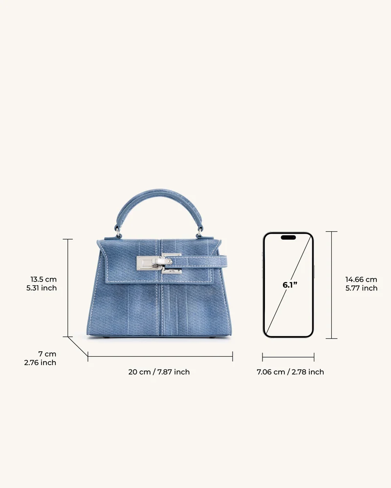 Elise Henkeltasche - Blau