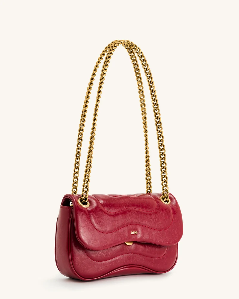 Tina Steppkette Crossbody - Bordeauxrot