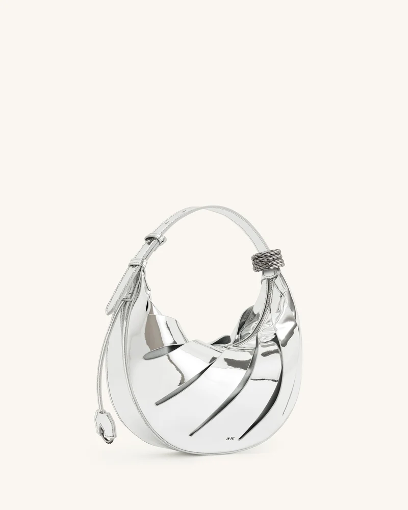 Jana Schultertasche mit Aussparungen - Silber