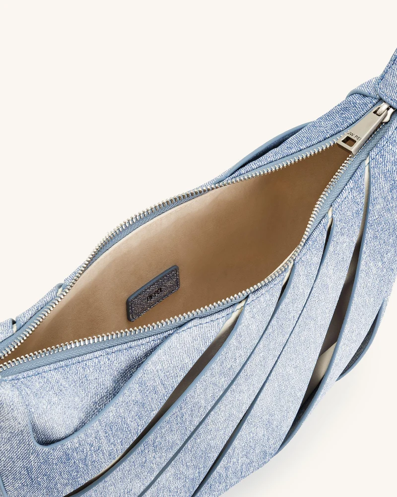 Jana Schultertasche mit Aussparungen - Blau