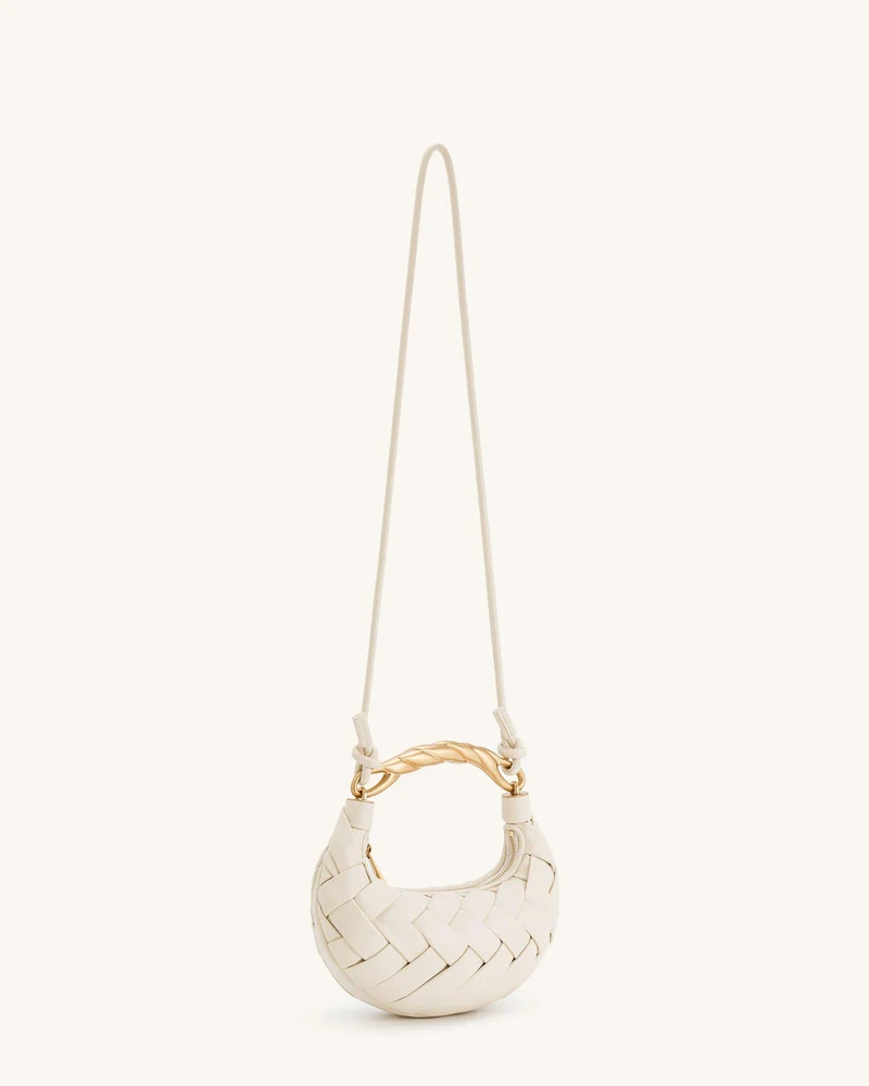 Orla Flecht-Handtasche - Weiß