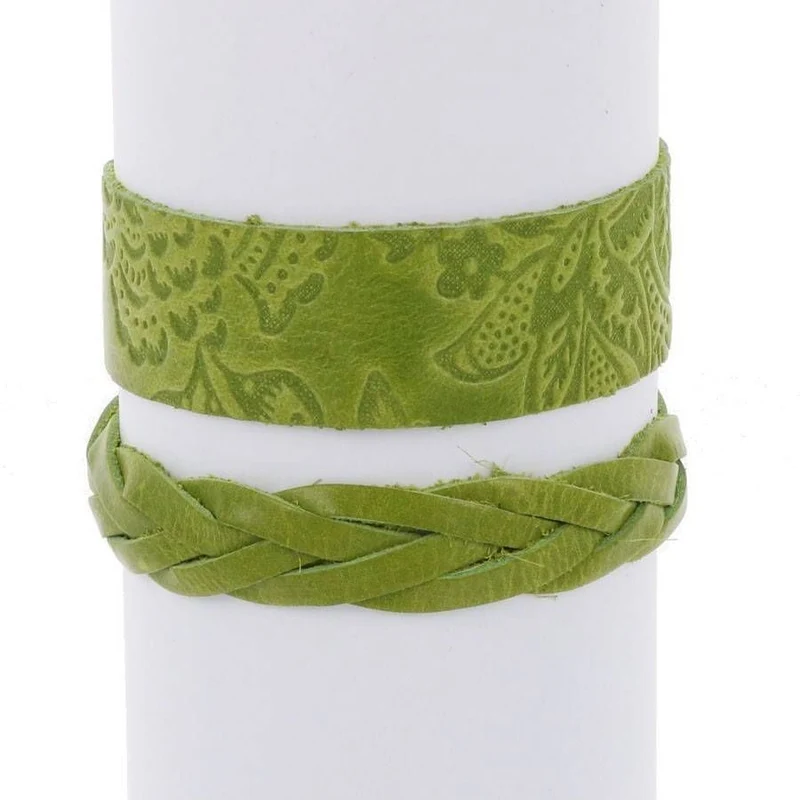 MoreThanHip Set trendiger Armbänder "Flor & Trenza"