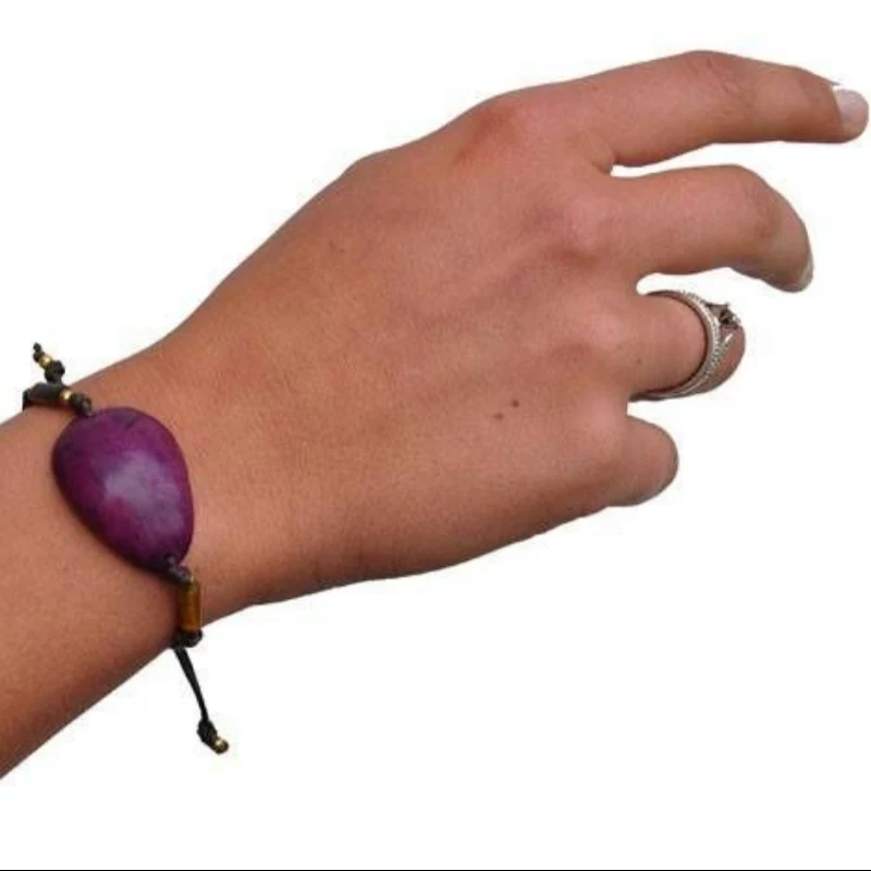 MoreThanHip Armband aus Tagua "Ovalo"