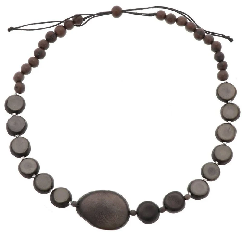 MoreThanHip Halskette aus Tagua, Chicon und Acai "Andrea"