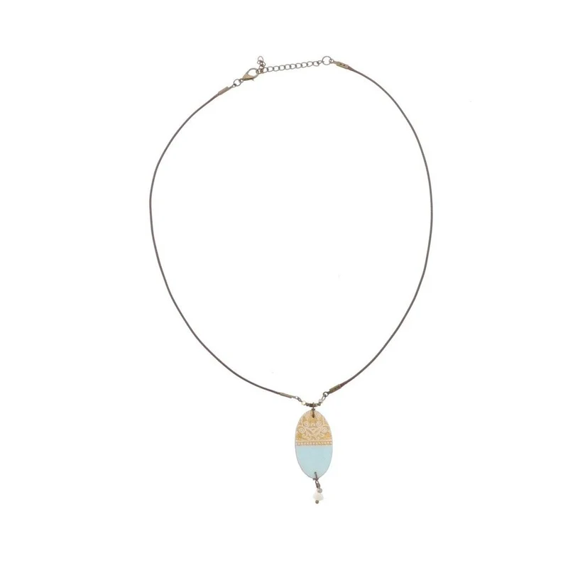 MoreThanHip Kette mit handgefertigtem, buntem Mosaikstein "Soraya"