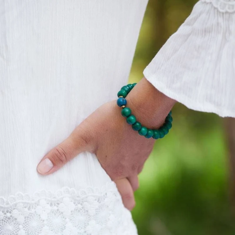 MoreThanHip Armband-Set aus Tagua und Acai "Laila"