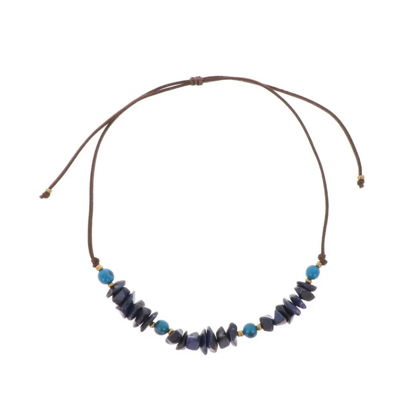 MoreThanHip Verstellbare Halskette aus Tagua und Acai "Alicia"