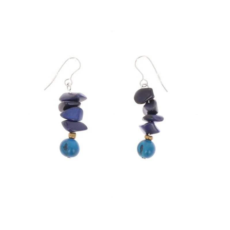MoreThanHip Ohrringe aus Tagua und Acai "Raquel"