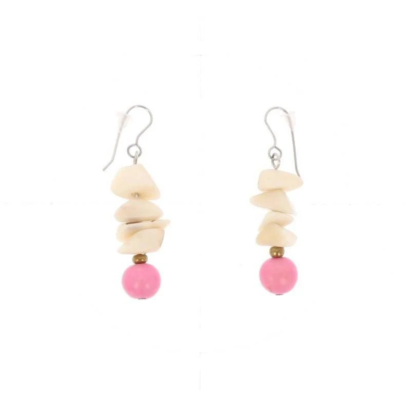 MoreThanHip Ohrringe aus Tagua und Acai "Raquel"