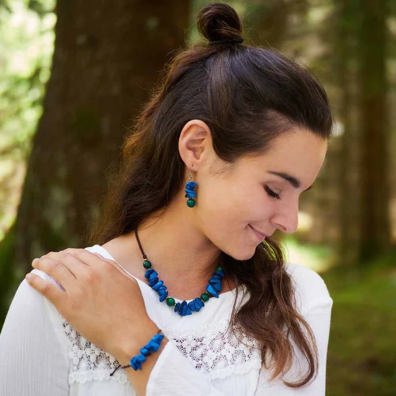 MoreThanHip Umhängekette aus Tagua und Acai "Natalia"