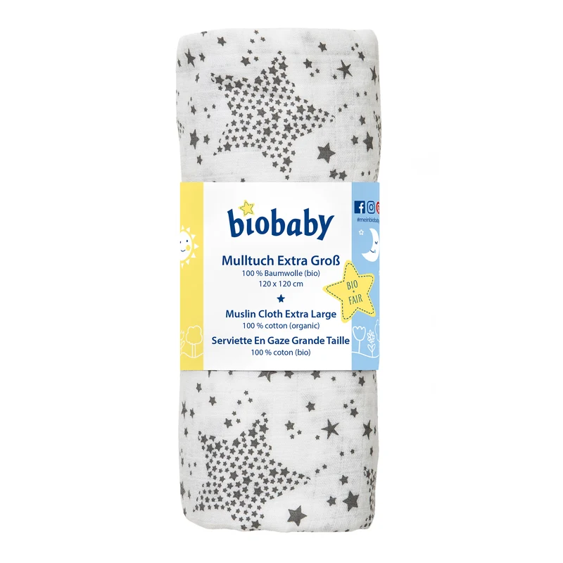 People Wear Organic Mulltuch Extra Groß "biobaby"