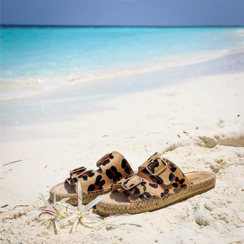 Espadrij l´originale Damen Sandalen "CLAQUETTE LEO"