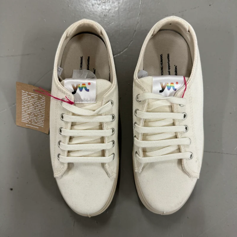 Youmans Unisex Canvas Sneaker "Dunedin" - Weiss - Dritte Wahl