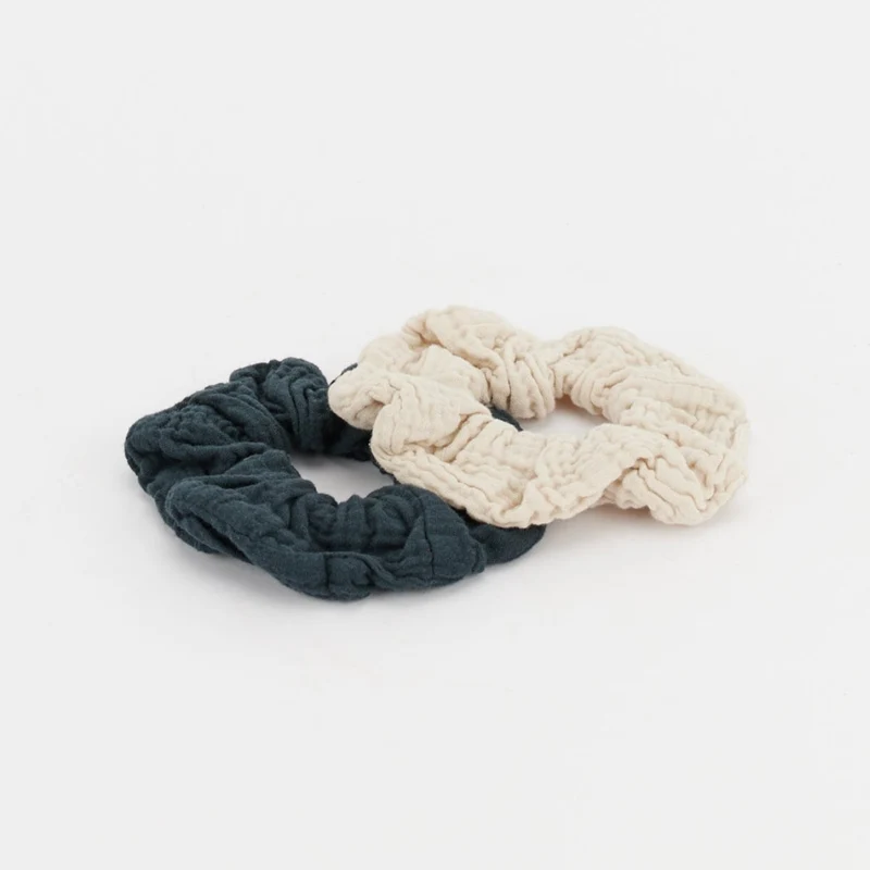 Espadrij l´originale Haargummis "SCRUNCHIES MUSELIN" 2er Pack