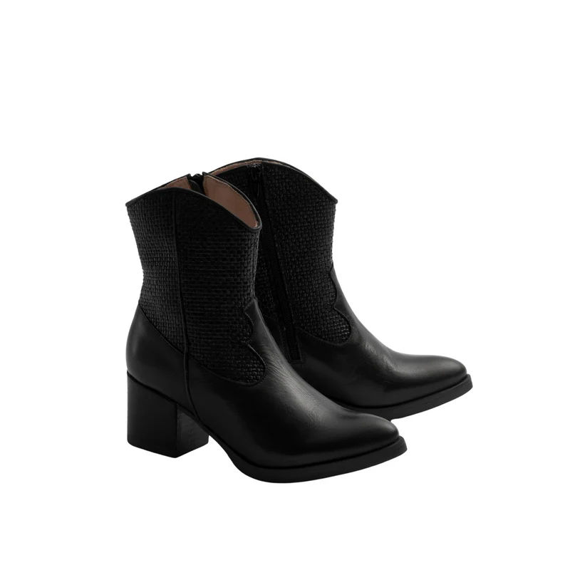 ADDITION Stiefel "Western pleated"