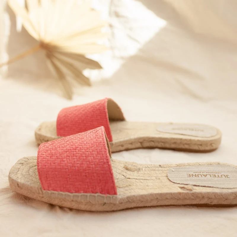 Jutelaune "Vegan Raffia Flats"