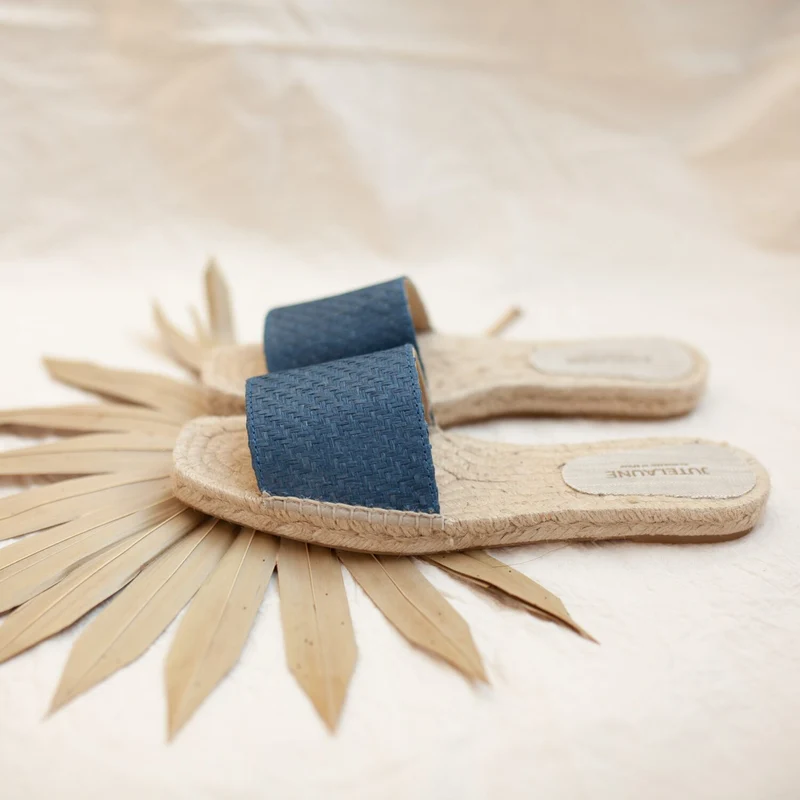 Jutelaune "Vegan Raffia Flats"