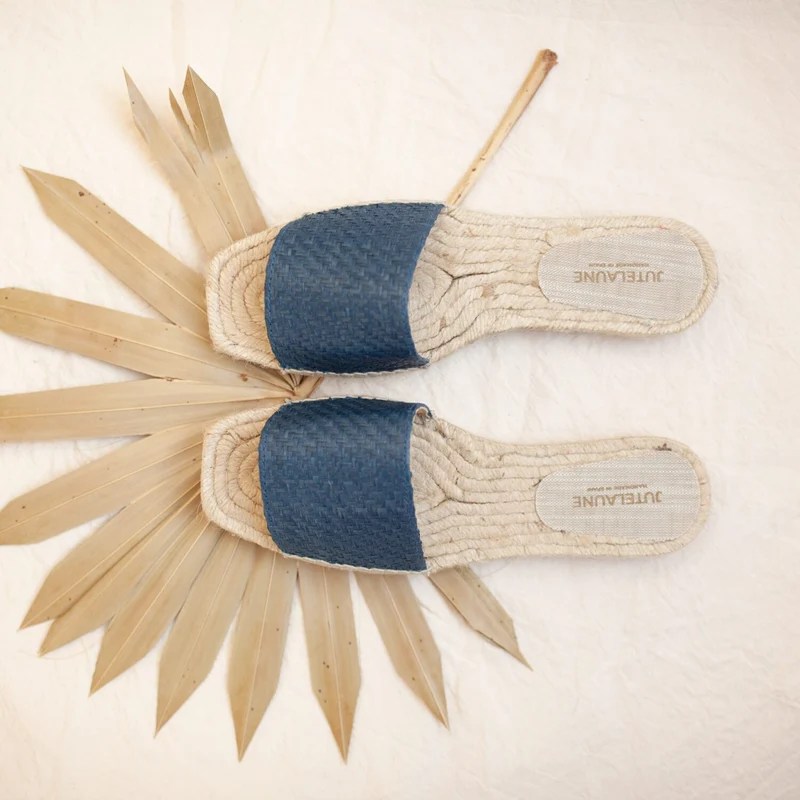 Jutelaune "Vegan Raffia Flats"