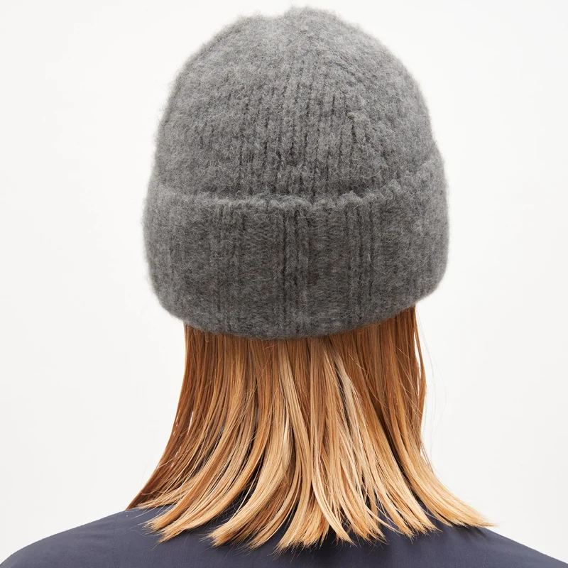 ARMEDANGELS Mütze Regular Fit "LIESAA PREMIUM" - frozen mid grey melange