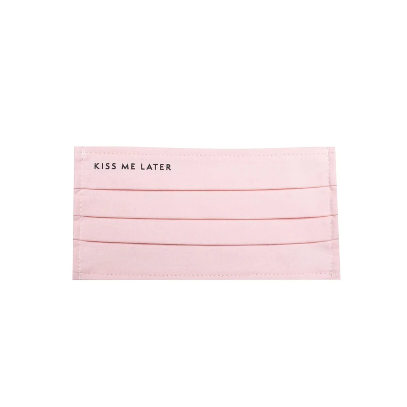 hey soho Mund-Nasen-Maske "Kiss me later" - Dritte Wahl