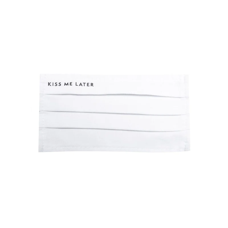 hey soho Mund-Nasen-Maske "Kiss me later" - Dritte Wahl