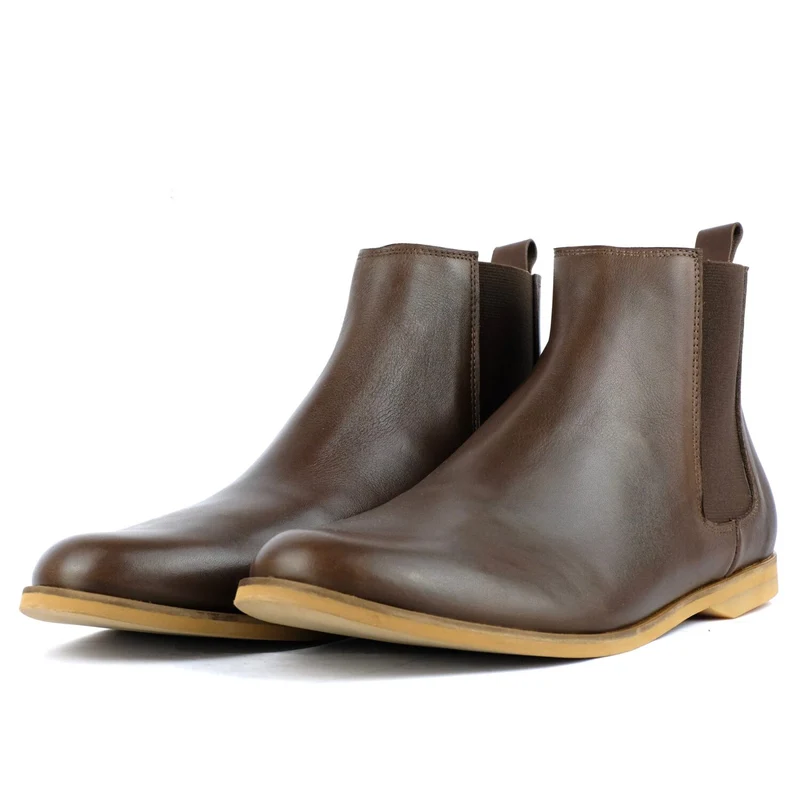SORBAS Shoes Unisex Chelsea Boots "'88 Dark Brown"